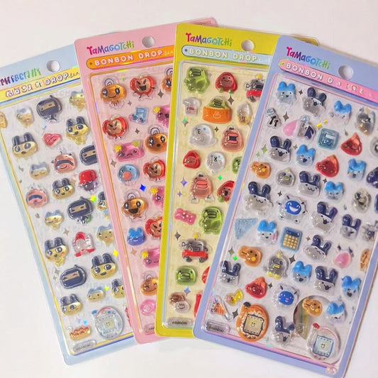 Tamagotchi Bon Bon drop sticker sheet