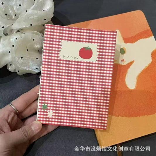 Tomato Red Plaid Book
