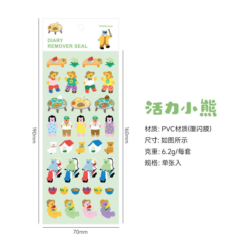 Soft Bear-Sticker sheet