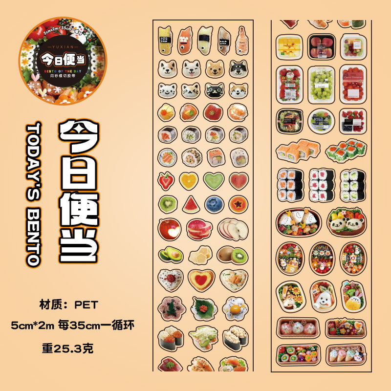 Japanese food sticker roll