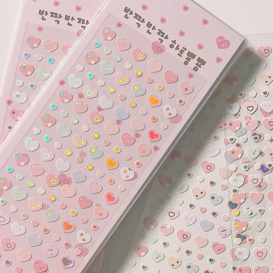 Pink love sticker sheet