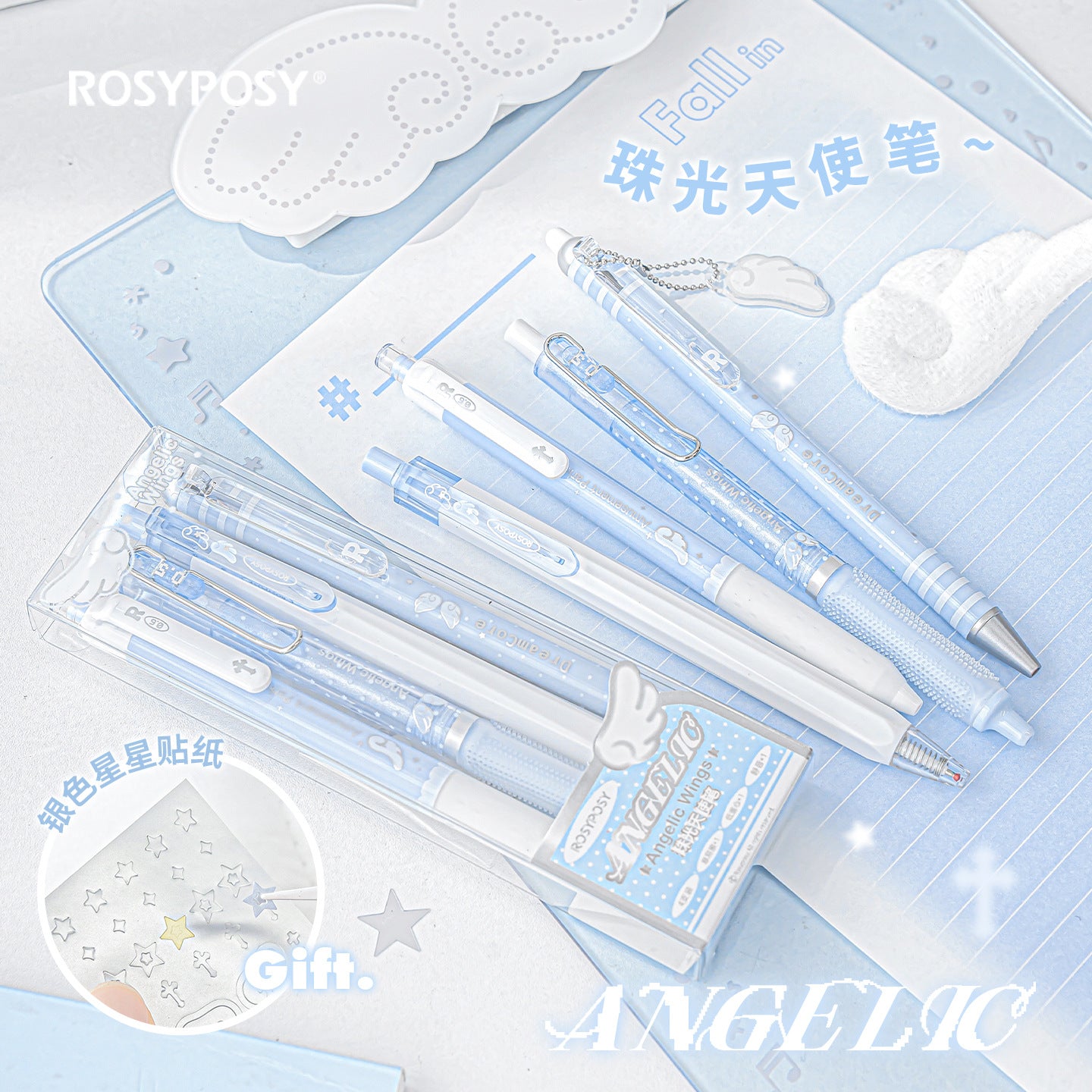 Rosyposy Angelic pen set