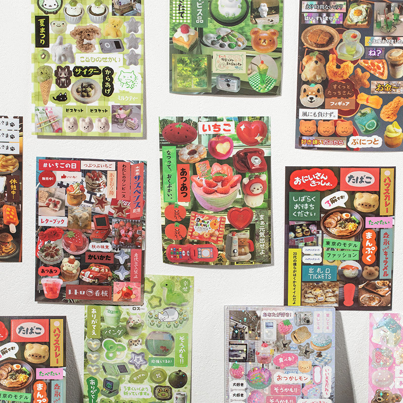 Japanese style retro sticker book
